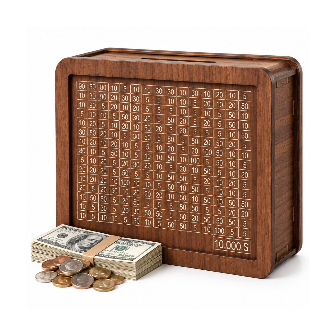 The Cash Box™ – The $10,000 Savings Challenge Box